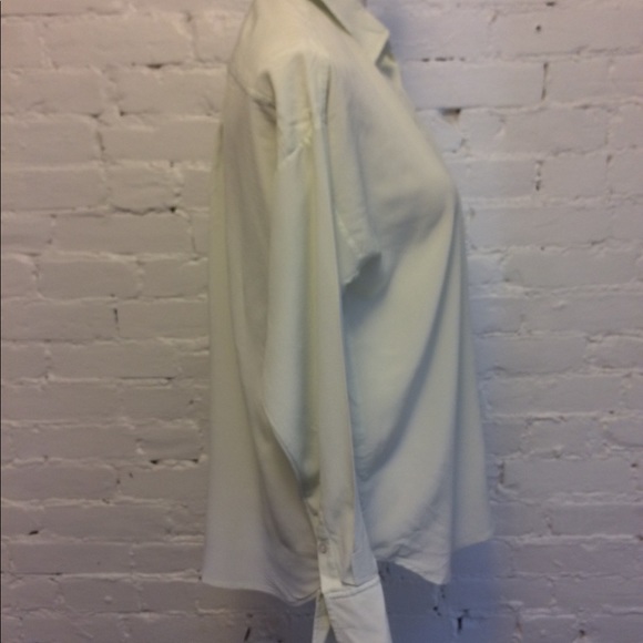 everlane soft silk blouse button down pale green size 0 - Picture 6 of 7